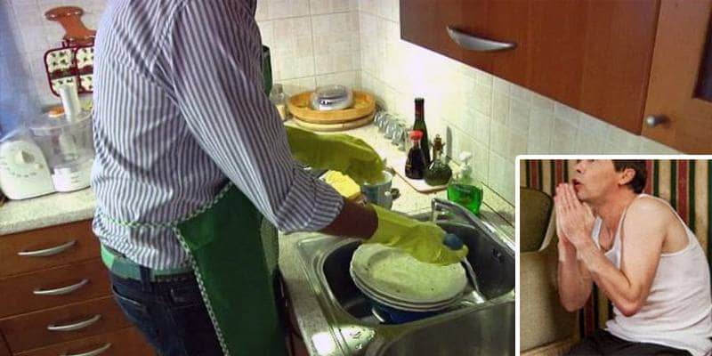 Non lava bene i piatti, la moglie lo rinchiude in soffitta