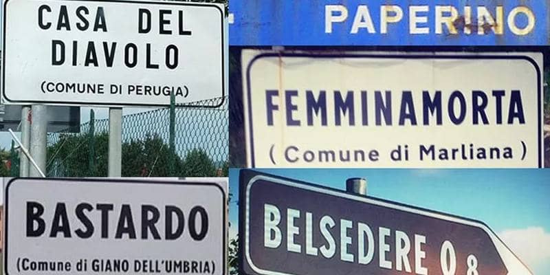I nomi più strani delle città italiane