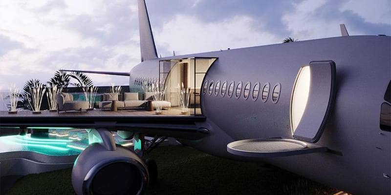 Private Jet Villa by Hanging Gardens, il Boeing 737 trasformato in villa di lusso