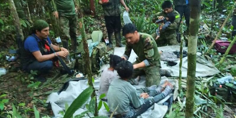 I 4 bambini trovati nella giungla colombiana 40 giorni dopo un incidente aereo