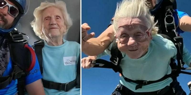 Morta la nonnina di 104 anni che si era lanciata con il paracadute per il suo Guinness World Record