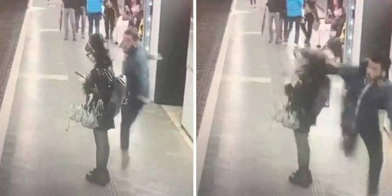 Il video delle donne schiaffeggiate a caso alla fermata della metro