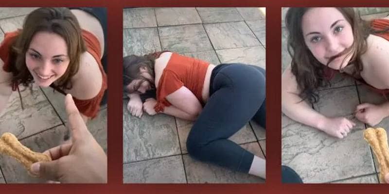 Jenna Philips guadagna 100mila dollari al mese comportandosi come un cane