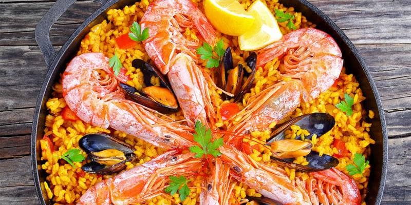 Paella de marisco