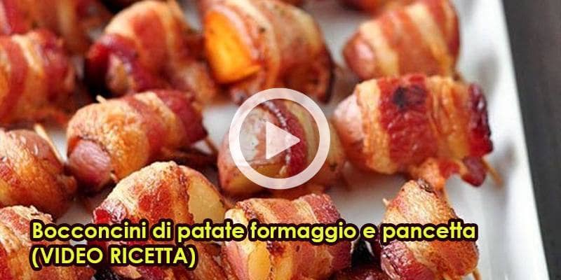 Bocconcini di patate formaggio e pancetta (VIDEO RICETTA)