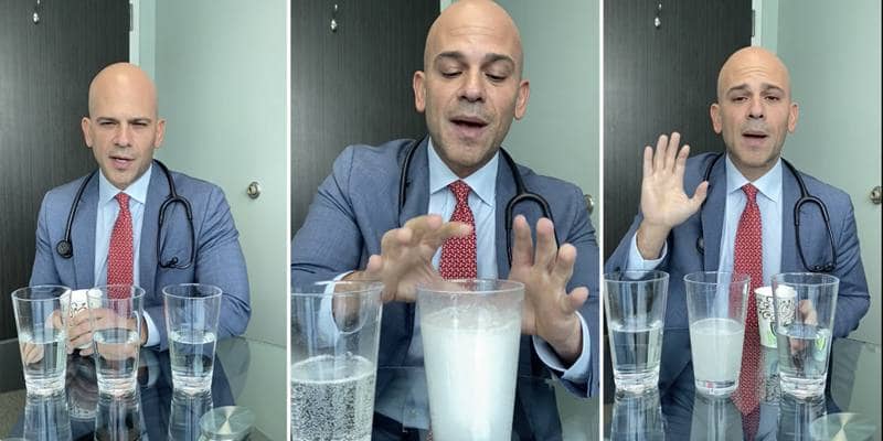 Come reagisce il corpo al Covid-19? Il video con acqua e aspirina