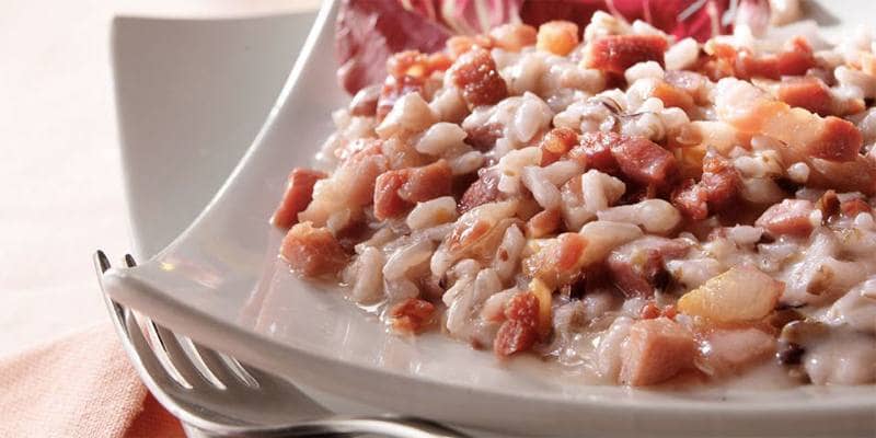 Risotto radicchio e pancetta