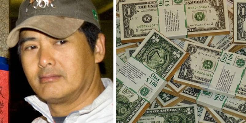 Chow Yun-fat, ha un patrimonio di 714 milioni di dollari ma vive con 102 dollari al mese