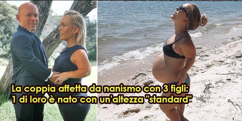 La coppia affetta da nanismo con 3 figli: 1 di loro è nato con un'altezza 