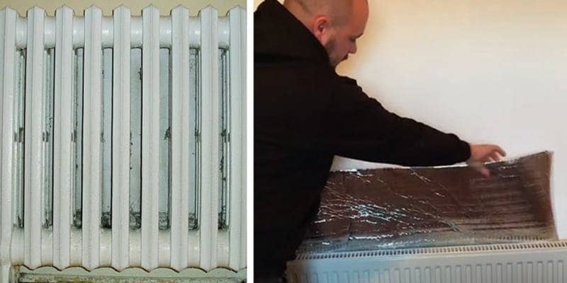 Il trucco del foglio di alluminio dietro al termosifone