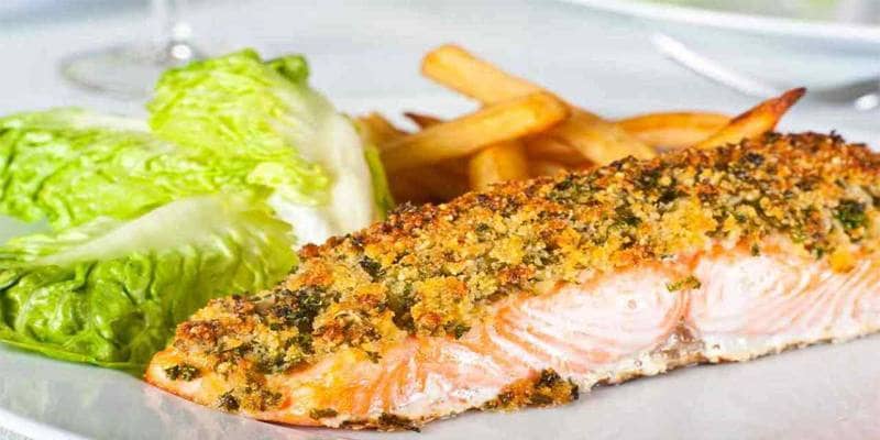 Salmone croccante